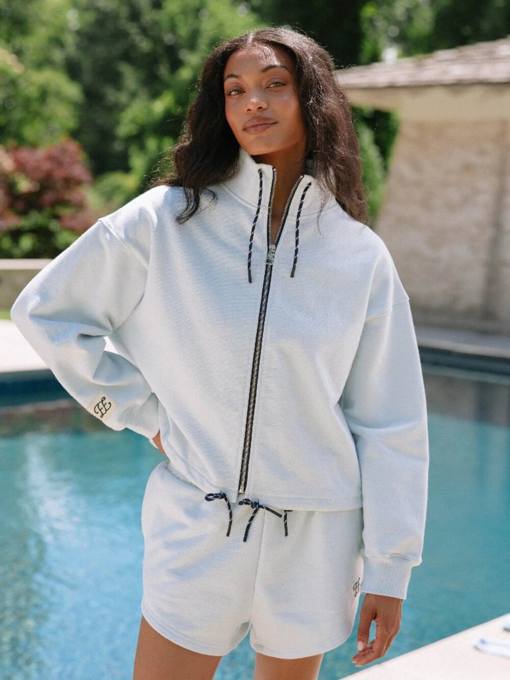 Eleven Eleven Paracord Funnel Neck Zip Up Size SS
